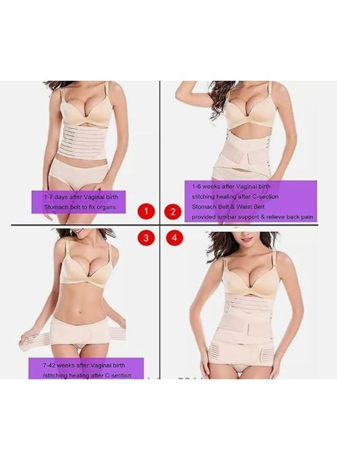 3-in-1 Postpartum Belly Support Belt, Adjustable Waist, Abdomen and Pelvic Support Wrap for Daily Comfort, Size 2XL - Image 4