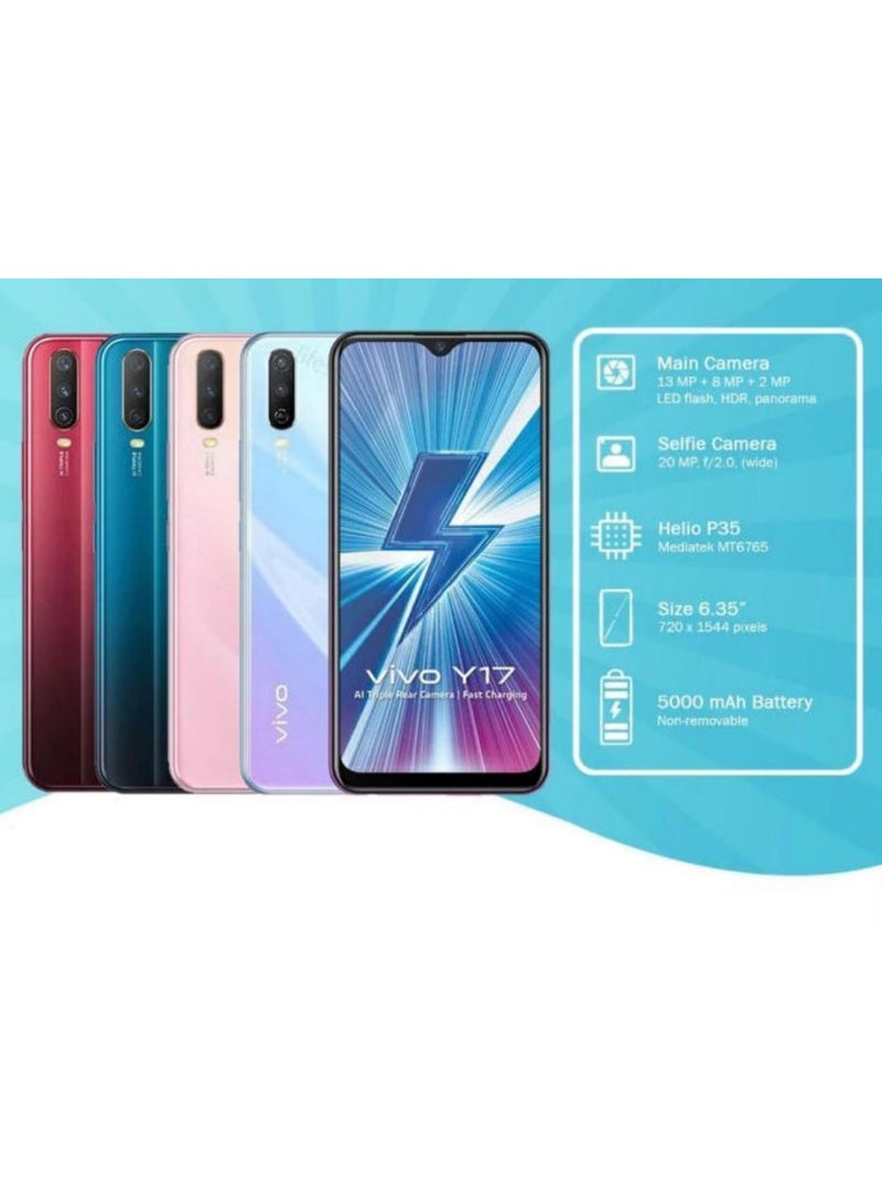 vivo Y17 4G Dual SIM Peacock Blue 6GB RAM 128GB 4G LTE - International Version - Image 5