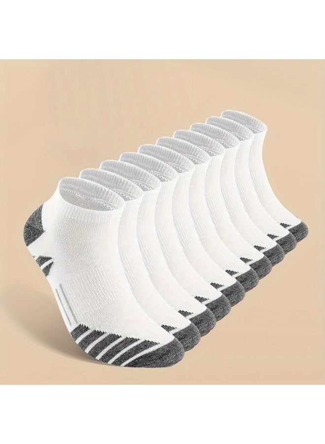 Zeemey Men's socks 12 pairs set in black, white,navy blue and gray color combinations, suitable for comfortable and breathable daily wear. - Image 2