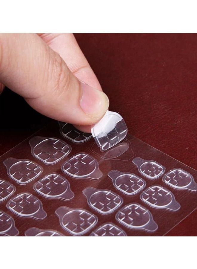 240 ملصقات لاصقة لتزيين الأظافر يمكنك لصقها بنفسك شفاف من مجموعة اكسسوارات الاظافر العملية من 10 ورقات - Image 2