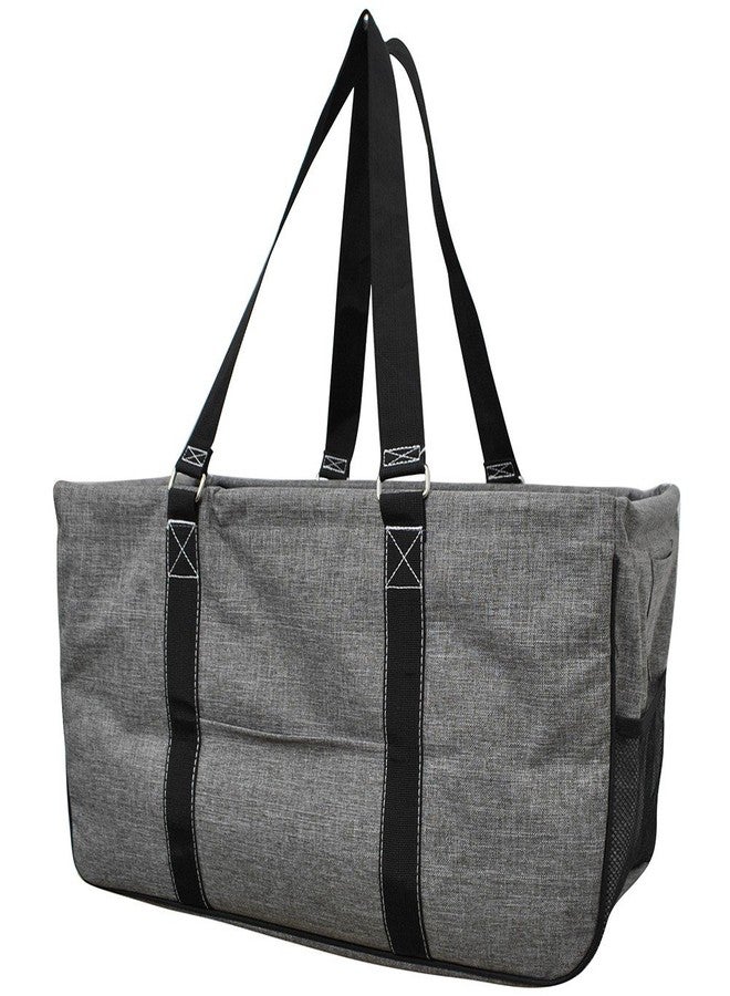 NGIL Extra Large Utility Tote Reusable Grocery Bag Oversized Collapsible for Groceries, Storage, Picnic, Beach (Gray) - Image 1