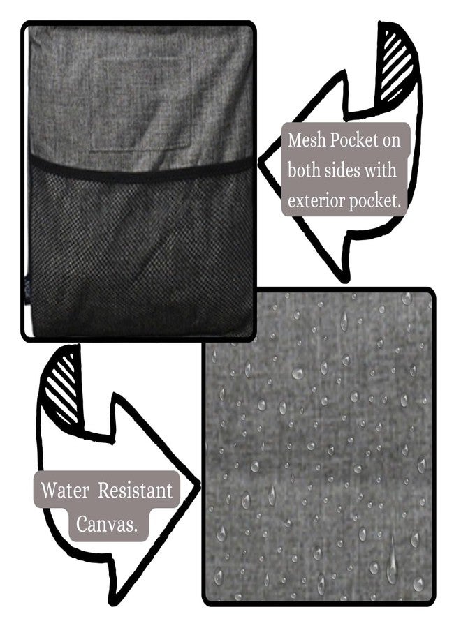 NGIL Extra Large Utility Tote Reusable Grocery Bag Oversized Collapsible for Groceries, Storage, Picnic, Beach (Gray) - Image 4