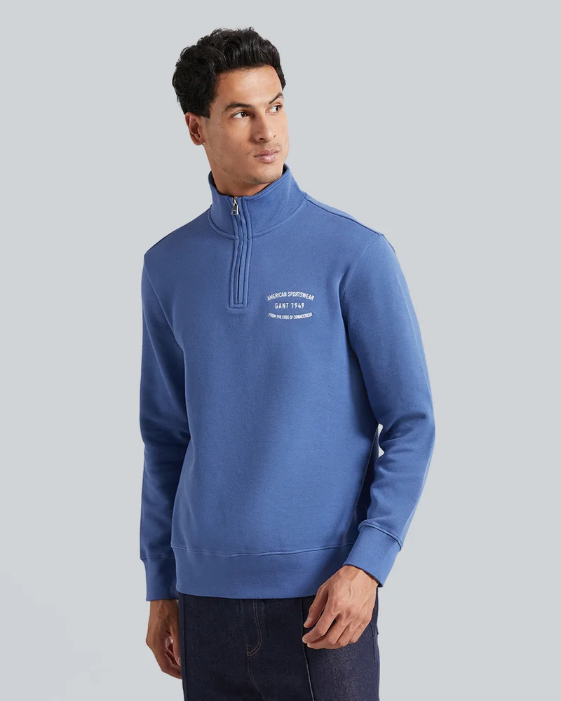 GANT Gant Small Graphic Sweat Half Zip