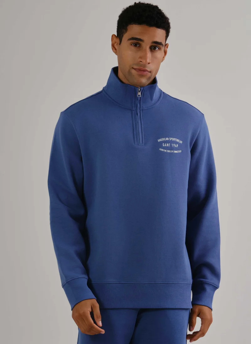 GANT Gant Small Graphic Sweat Half Zip
