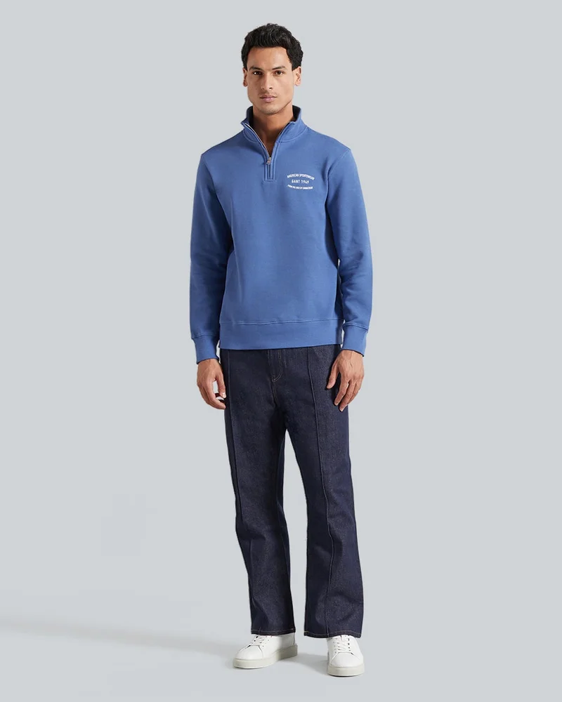 غانت جانت سويت شيرت بسحاب نصفي برسومات صغيرة