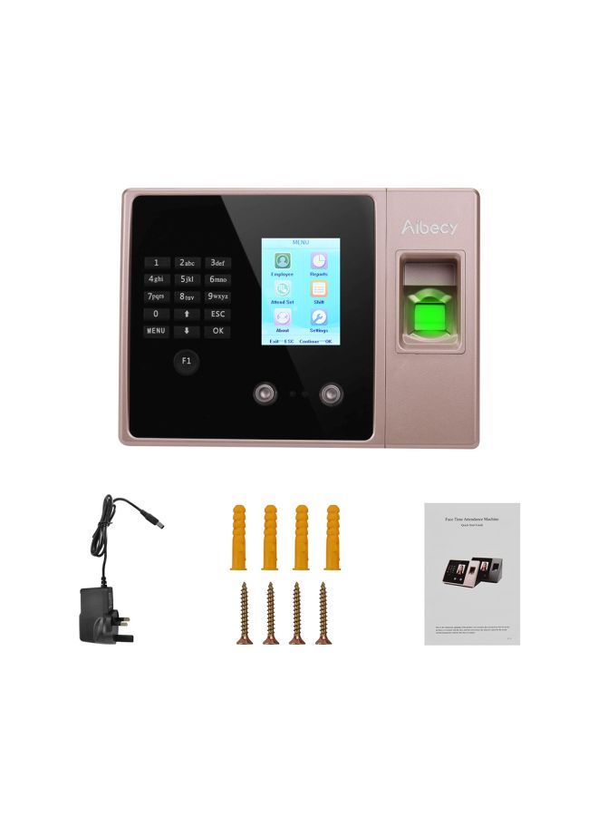 Aibecy Time Attendance Machine Black/Rose Gold - Image 3
