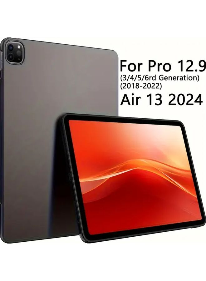 Case For iPad Pro 12.9 Inch 2022 Protective Cover, Soft TPU Back Case, Lightweight Anti Slip, Scratch Resistant, Wireless Charging Compatible, Anti Fingerprint - Image 3