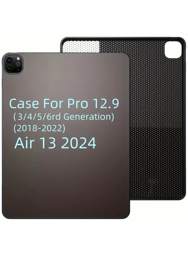 Case For iPad Pro 12.9 Inch 2022 Protective Cover, Soft TPU Back Case, Lightweight Anti Slip, Scratch Resistant, Wireless Charging Compatible, Anti Fingerprint - Image 1
