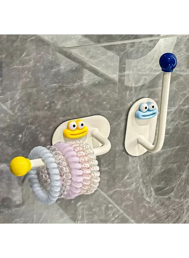 2PCS Yellow Blue Hair Accessories Storage Rack Organizer For Hairbands Clips Jewelry - Image 5