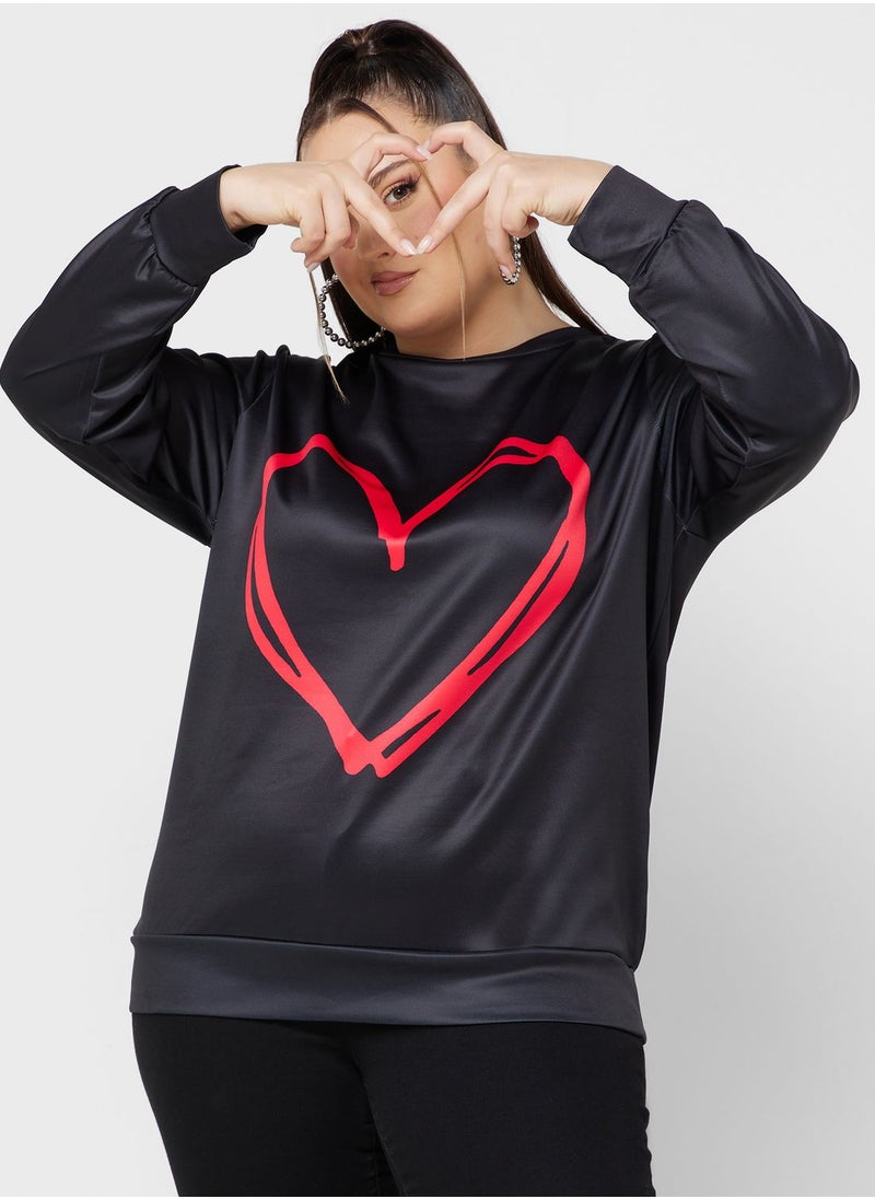 Ginger Plus Printed Sweatshirt  - Image 1