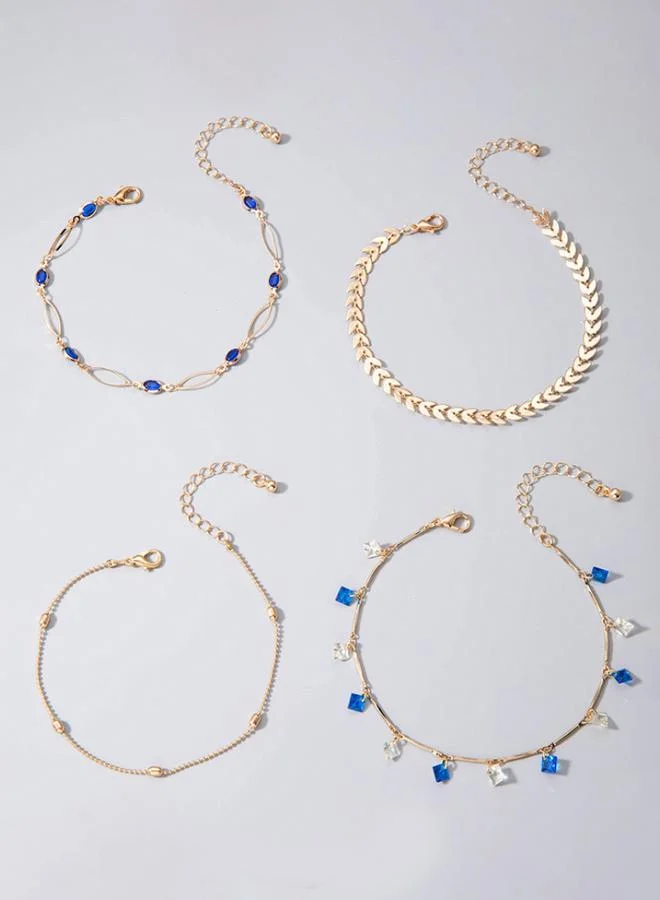 Styli Set of 4 - Embellished Assorted Anklet