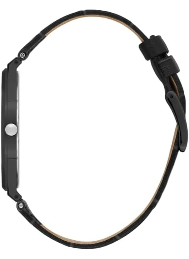 بيفرلي هيلز بولو كلوب Beverly Hills Polo Club Men's Watch, Analog Display and Leather Strap - BP3607X.651, Black