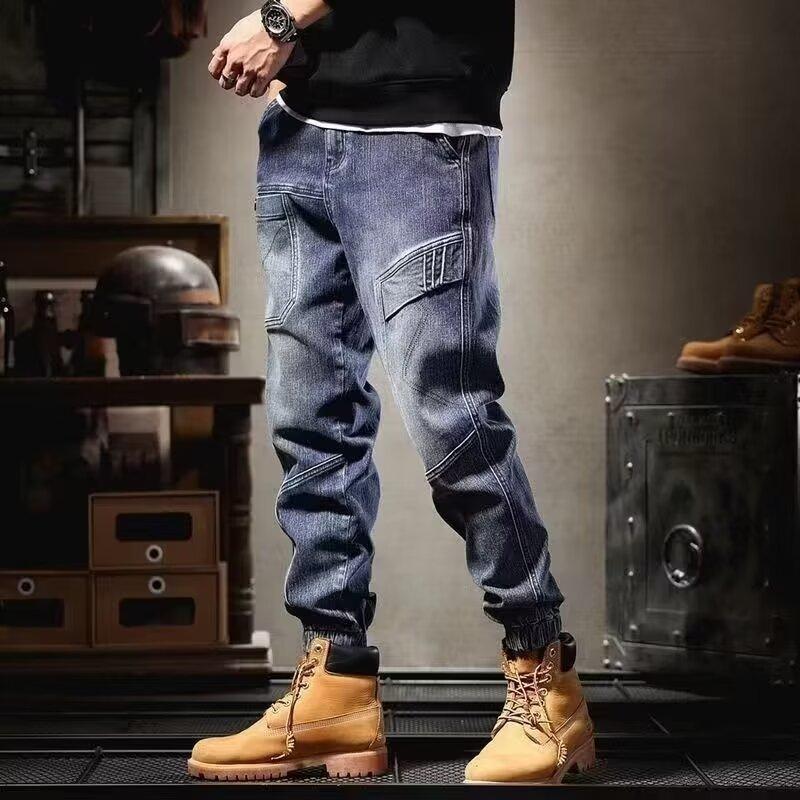 Unisex Classic Denim Jeans Loose Fit Daily Outdoor Wear - Image 1