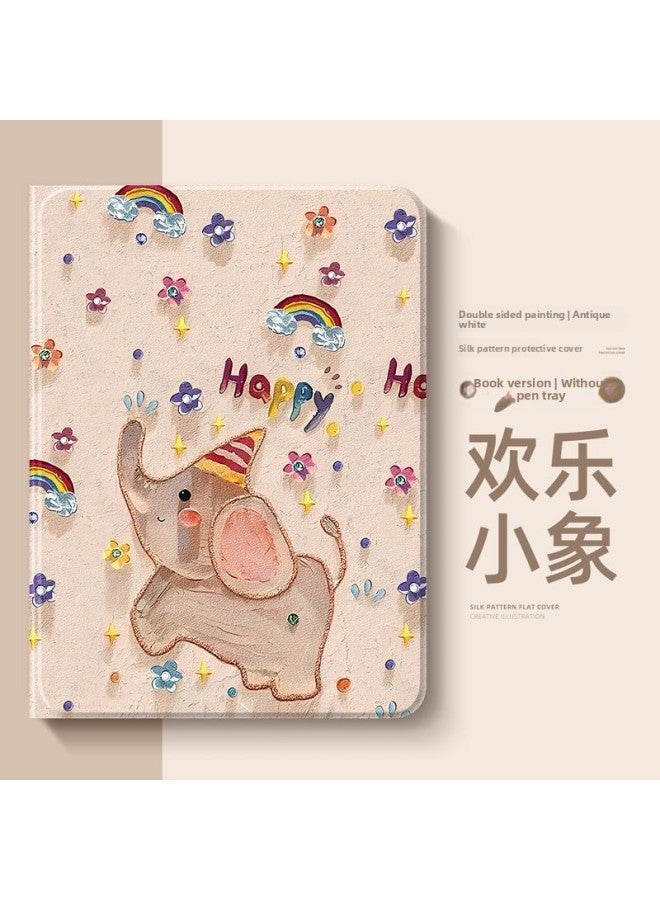 Happy Elephant Apple IPad Tablet Protective Cover IPad Pro New Mini6 Shell Air5 Female 11 Inch 2024