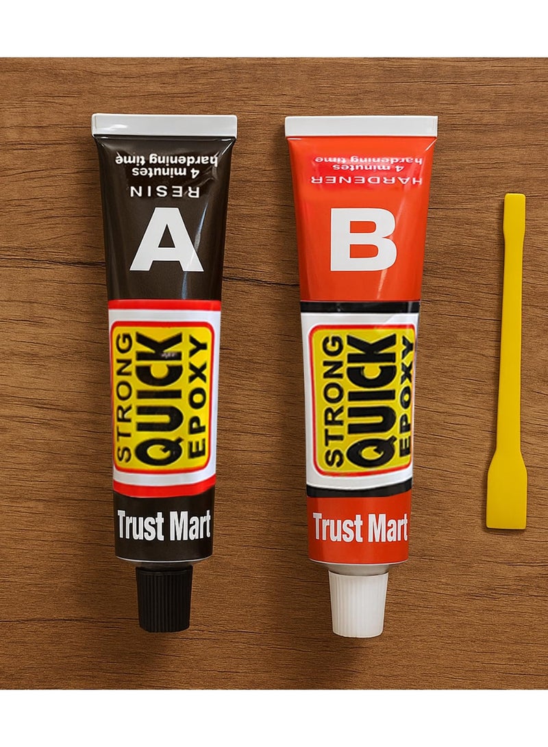 Strong Quick Epoxy Adhesive, Two Component A+B, High Temperature Resistant Metal Repair Glue, Fast Curing Steel Bond - Image 3
