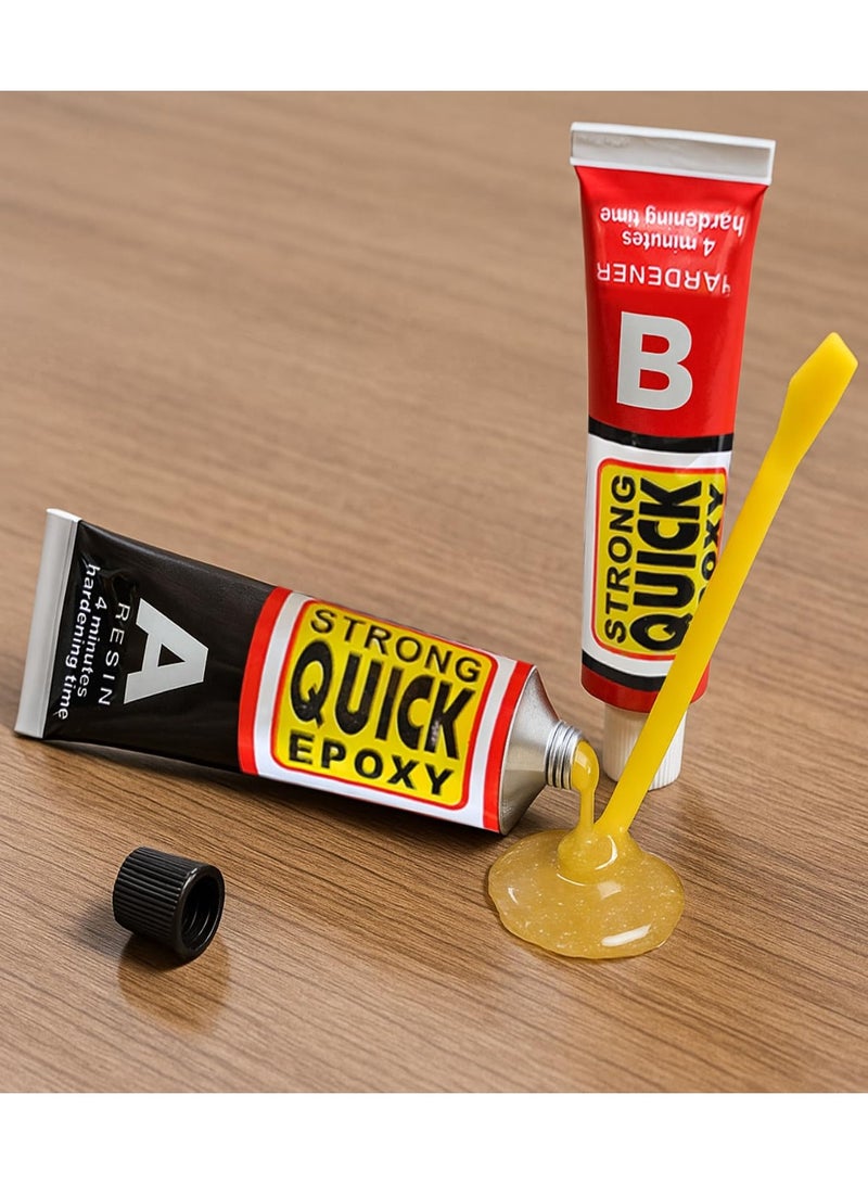 Strong Quick Epoxy Adhesive, Two Component A+B, High Temperature Resistant Metal Repair Glue, Fast Curing Steel Bond - Image 4