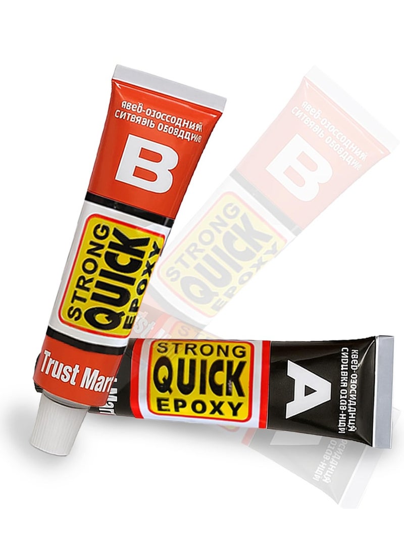 Strong Quick Epoxy Adhesive, Two Component A+B, High Temperature Resistant Metal Repair Glue, Fast Curing Steel Bond - Image 5