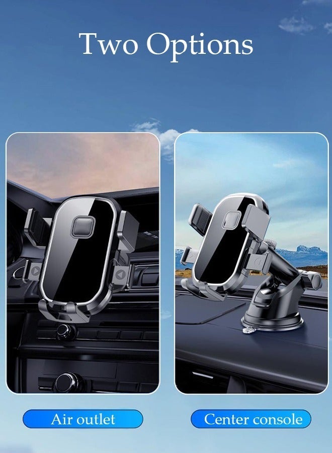 DUNISO Upgraded Car Phone Holder Mount for Dashboard Windshield Mobile Holder and Air Vent Anti-Shake Phone Holder for All Cell Phones - Image 2