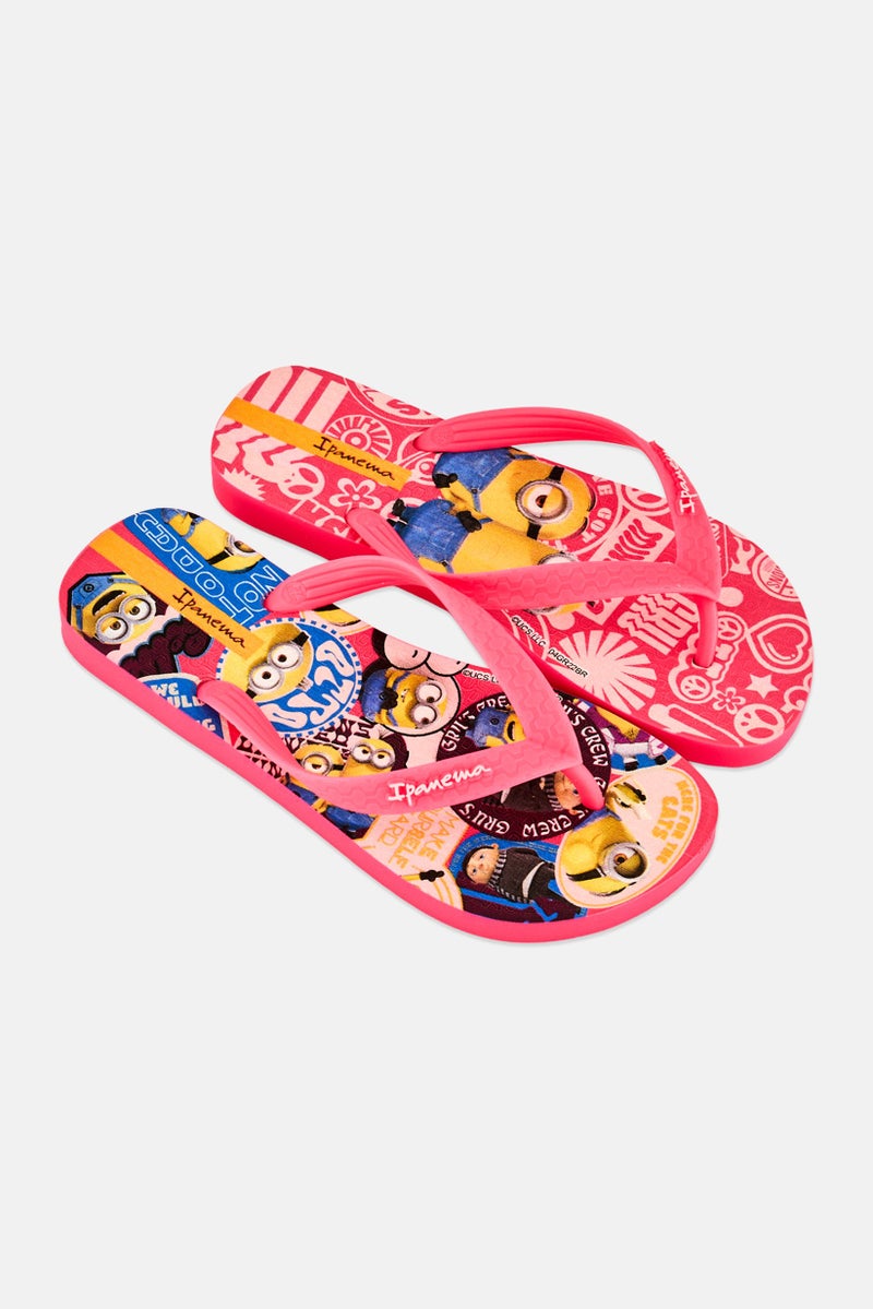 Ipanema Kids Boy Ipanema Minions Slip On Slippers, Pink - Image 4