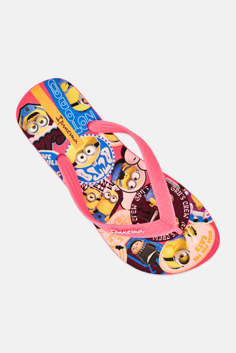 Ipanema Kids Boy Ipanema Minions Slip On Slippers, Pink - Image 2