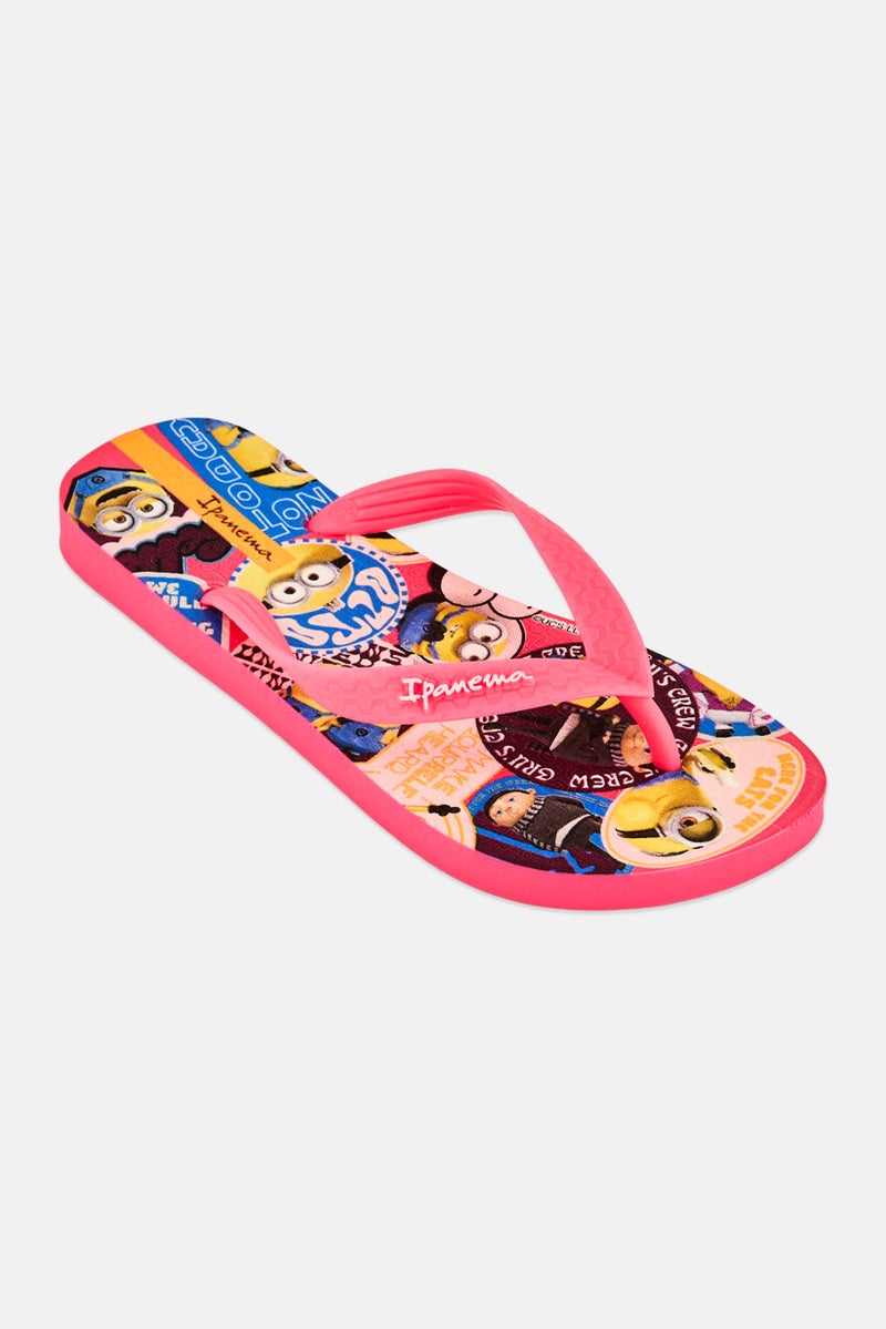 Ipanema Kids Boy Ipanema Minions Slip On Slippers, Pink - Image 1