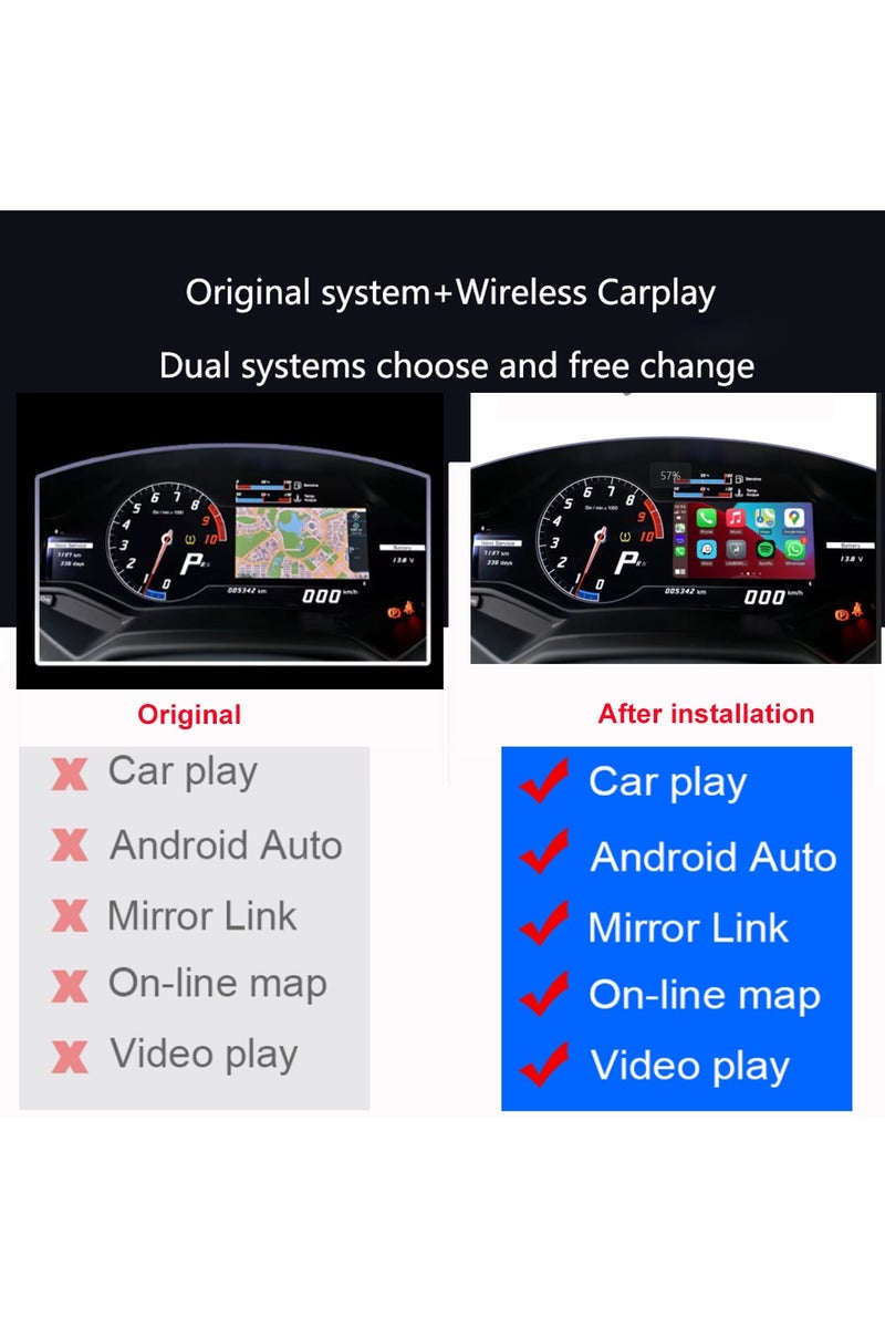 رايموس نظام Raymos اللاسلكي CarPlay و Android Auto وواجهة Linux لسيارة لامبورغيني - ترقية الوسائط المتعددة الذكية لسيارة لامبورغيني - Image 3