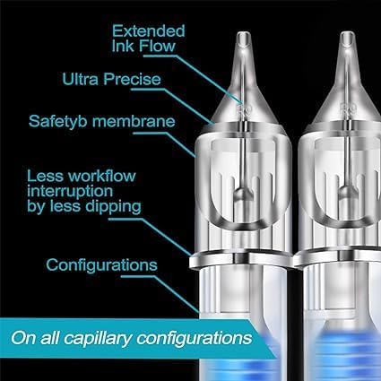 SHIELD PLUS 7RS 18RS Cartridge Needles SHIELD PLUS Round Shader Sets 20 Count - Image 2
