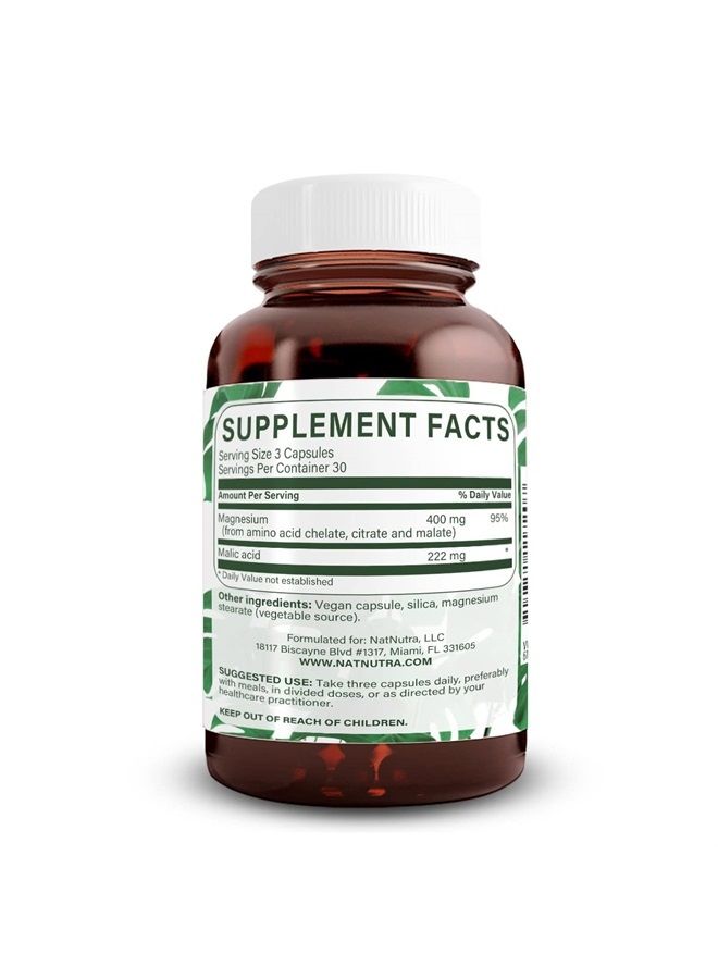 Natural Nutra Mega Magnesium® 400 mg, 90 Capsules (Pack of 2)