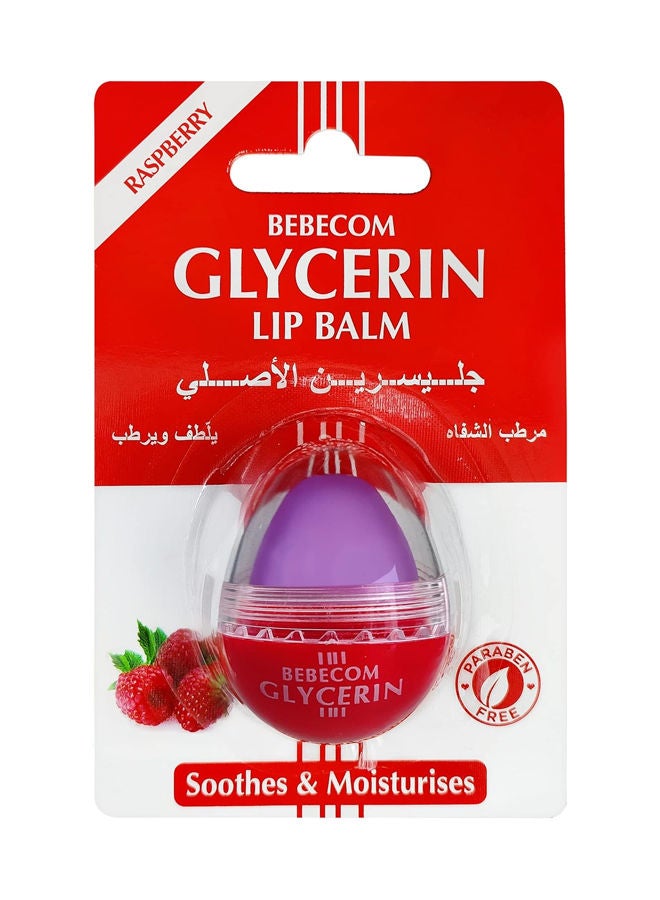 Bebecom Soothes & Moisturises Glycerin Lip Balm Raspberry 10g - Image 1