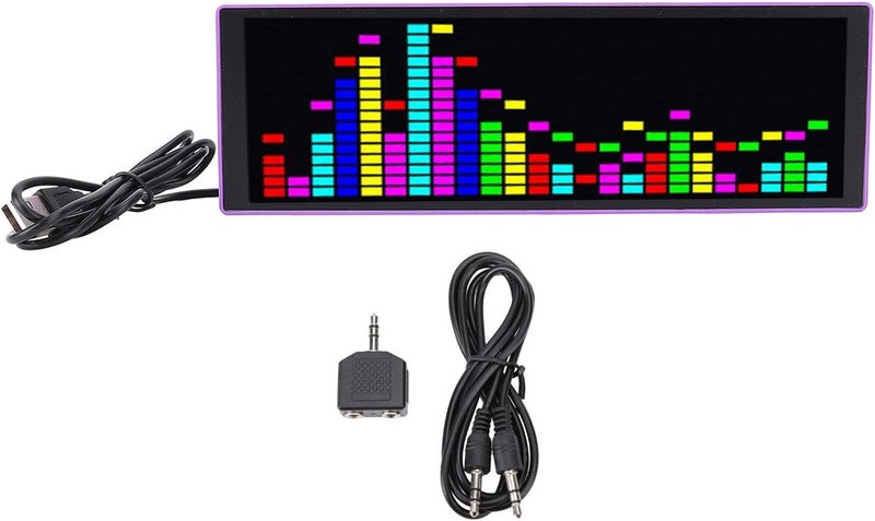 Heat resistant RGB Colorful Music Spectrum Display 16x24RGB Spectrum 12 Dynamic 7 Color Effects Rhythm Dynamic Effects Sound Activated Clock with Voice Sensor USB Powered Globally engineered build All season compatible build All-round well-engineered practical build All storage space compatible Main road full logistics cover Odor resistant Confirmed available stock Practical experience crafted Pop-area nearby warehouse Comfort grip Rack friendly All-round applied quality Easy hand assemble compatible Medium weight Modern versatile shape Globally popular elegant design KSA stocked goods Trendy flexible practical build Wear resistant Full village delivery cover Most item matching trendy design Tiered purchase options Flexible usage build Individual & group usable - Image 1