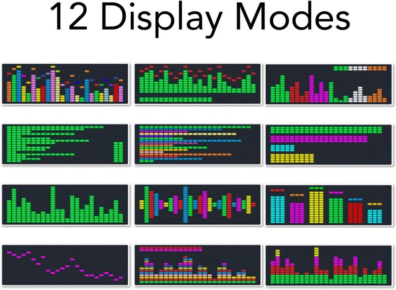 Heat resistant RGB Colorful Music Spectrum Display 16x24RGB Spectrum 12 Dynamic 7 Color Effects Rhythm Dynamic Effects Sound Activated Clock with Voice Sensor USB Powered Globally engineered build All season compatible build All-round well-engineered practical build All storage space compatible Main road full logistics cover Odor resistant Confirmed available stock Practical experience crafted Pop-area nearby warehouse Comfort grip Rack friendly All-round applied quality Easy hand assemble compatible Medium weight Modern versatile shape Globally popular elegant design KSA stocked goods Trendy flexible practical build Wear resistant Full village delivery cover Most item matching trendy design Tiered purchase options Flexible usage build Individual & group usable - Image 4