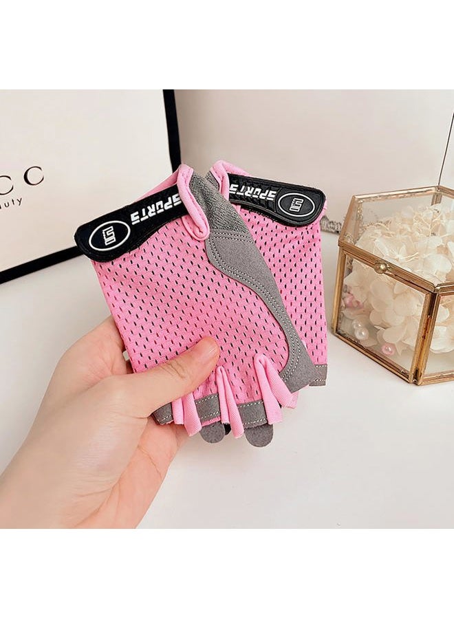 CXQRR Kids Sport Gloves, Kids Half Finger Gloves, Kids Boys Girls Cycling Gloves, Kids Fishing Gloves for Cycling Camping Fishing Outdoor Sports - Image 3