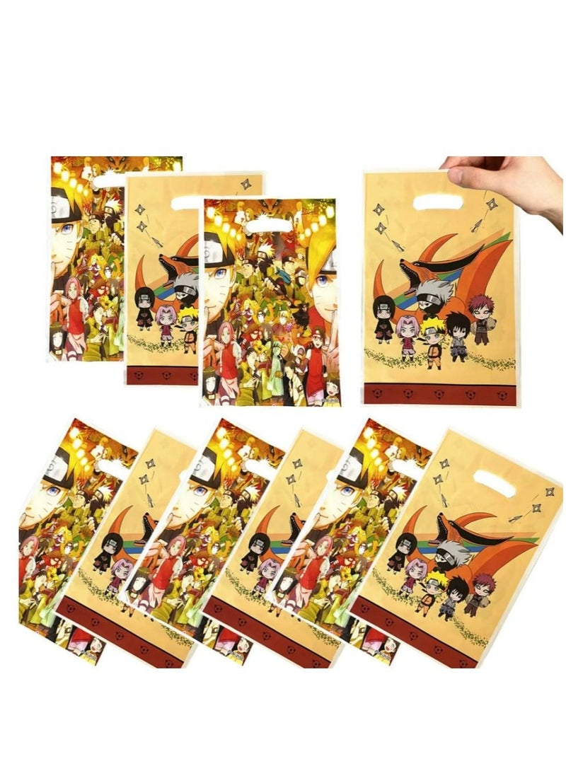 Tamona Naruto Party Favor Bags, Birthday Party Loot Bags for Kids- 10Pcs. - Image 1