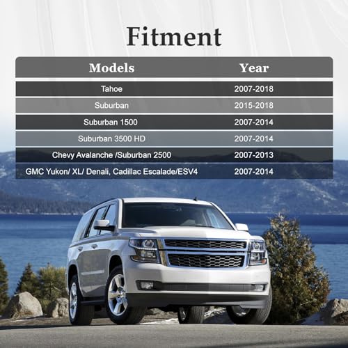HIMARKLIF Armrest Cap Cover Fit for Chevy Tahoe Suburban 2007-14 GMC Yukon Denali Cadillac 2007-2019 Escalade,Armrest Handle Trim Bolt Rear Seat Cover Cap Replace# 15279689(Beige,2PCS) - Image 5