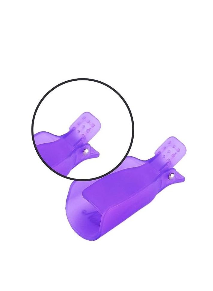 ORiTi ORiTi Acrylic Nail Art Soak Off Clips Caps UV Gel Nail Polish Remover Wrap Tool, 20 Pieces  - Image 5