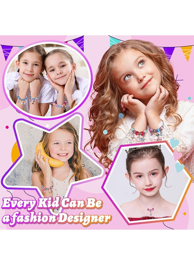 Lemon 36PCS Charm Bracelet Making Kit, Girls Beads for Jewelry Making Kit, with Jewelry Box, for DIY Craft Jewelry Gift, For 7-14 Year Old Girl - Image 5