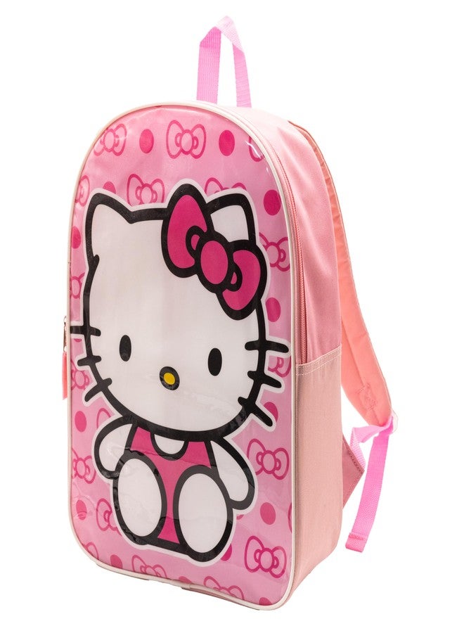 Fast Forward Hello Kitty Toddler Girl Backpack for Kids - Toddler Back Pack with Padded Straps & Zip Compartment Little Kids Back pack - Comfy Bagpack for Preschool Kid - 15" - Image 2
