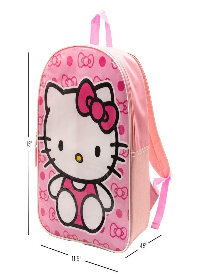 Fast Forward Hello Kitty Toddler Girl Backpack for Kids - Toddler Back Pack with Padded Straps & Zip Compartment Little Kids Back pack - Comfy Bagpack for Preschool Kid - 15" - Image 3