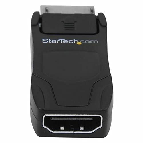 StarTech.com DisplayPort to HDMI Adapter - 4K 30Hz Compact DP 1.2 to HDMI 1.4 Video Converter - DP++ to HDMI Monitor/TV - Passive DP to HDMI Cable Adapter - Latching DP Connector (DP2HD4KADAP) - Image 1