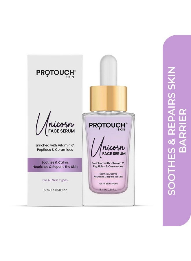 ProTouch Unicorn Face Serum - Clear Glow With Niacinamide, Vitamin C, Peptides, And Ceramides | Reduces Dullness, Hydrates & Repairs Skin | Soothes, Nourishes | For All Skin Types | 15 Ml - Image 2