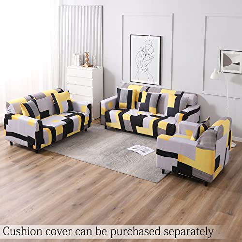 HOKIPO Stretchable Elastic Couch Cover 1 Seater (AR-4099-S2) - Image 3
