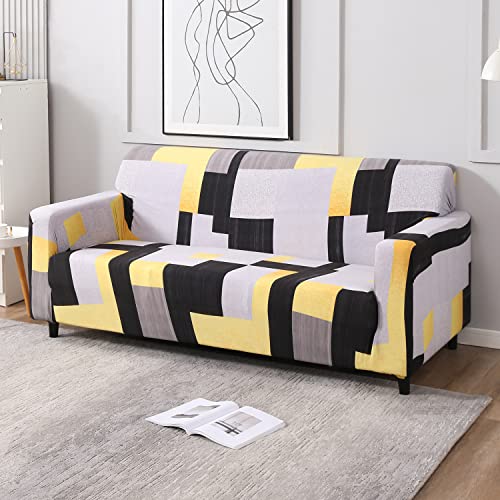 HOKIPO Stretchable Elastic Couch Cover 1 Seater (AR-4099-S2) - Image 1