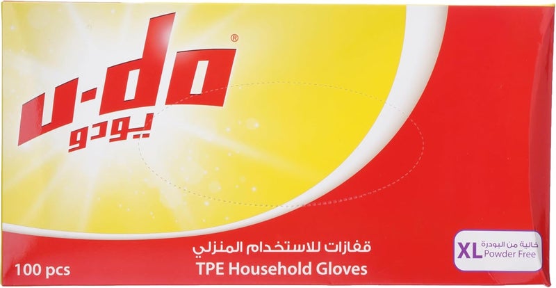 يو-دو قفازات U-Do للاستخدام لمرة واحدة 100 قطعة، حجم كبير جدًا، متعددة الألوان - Image 2
