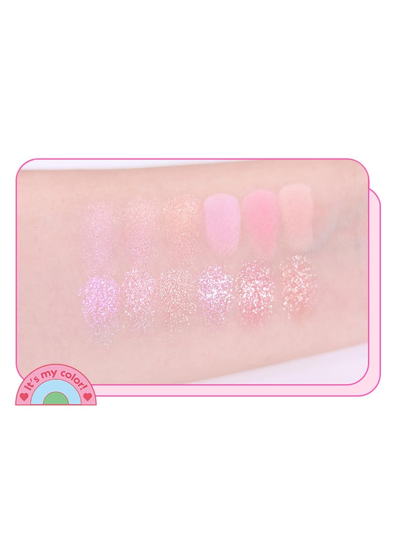 COLORGRAM Pin Point Eyeshadow Palette 04 Bright+Cool | Eyeshadow Palette for Daily makeup, Ultra-Blendable, Matte, Glitter, Shimmer Shades - Image 3