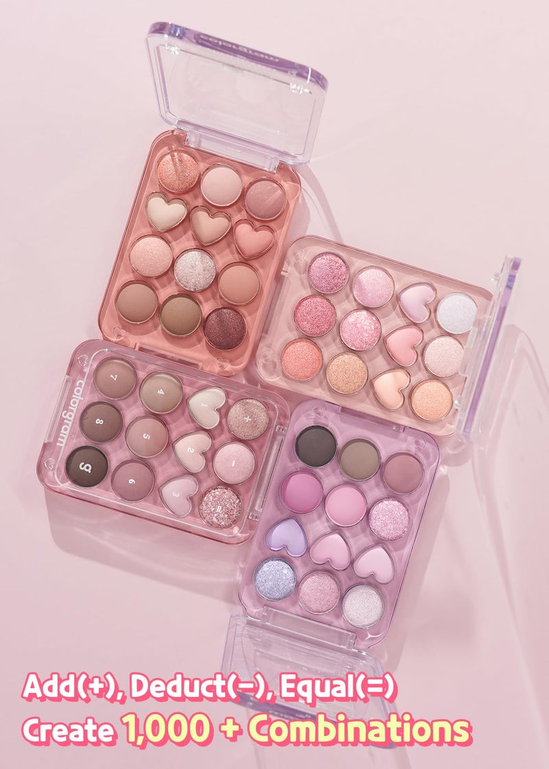 COLORGRAM Pin Point Eyeshadow Palette 04 Bright+Cool | Eyeshadow Palette for Daily makeup, Ultra-Blendable, Matte, Glitter, Shimmer Shades - Image 5