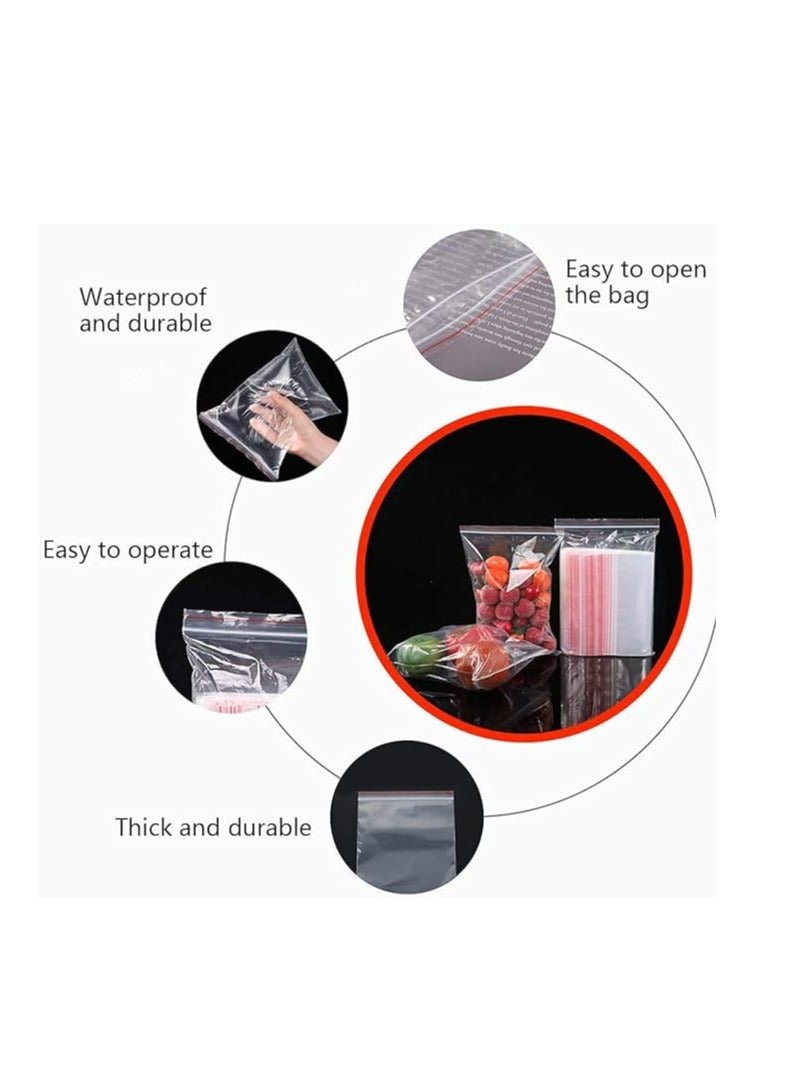 Terabyte أكياس بلاستيكية شفافة صغيرة قابلة لإعادة الإغلاق وأكياس بلاستيكية ذاتية الغلق لتخزين الوجبات الخفيفة والمخبوزات والبسكويت والحلوى والأغلفة الزخرفية 3 × 4 (50 قطعة) - Image 4
