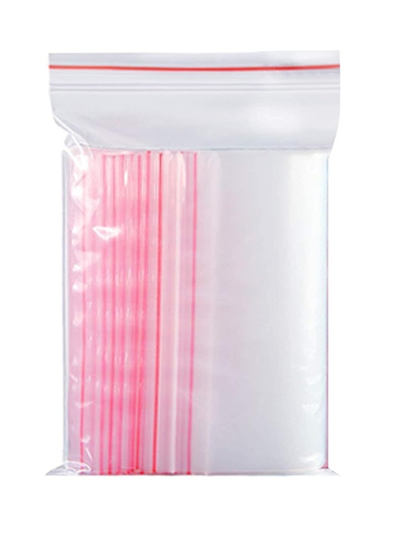 Terabyte أكياس بلاستيكية شفافة صغيرة قابلة لإعادة الإغلاق وأكياس بلاستيكية ذاتية الغلق لتخزين الوجبات الخفيفة والمخبوزات والبسكويت والحلوى والأغلفة الزخرفية 3 × 4 (50 قطعة) - Image 1