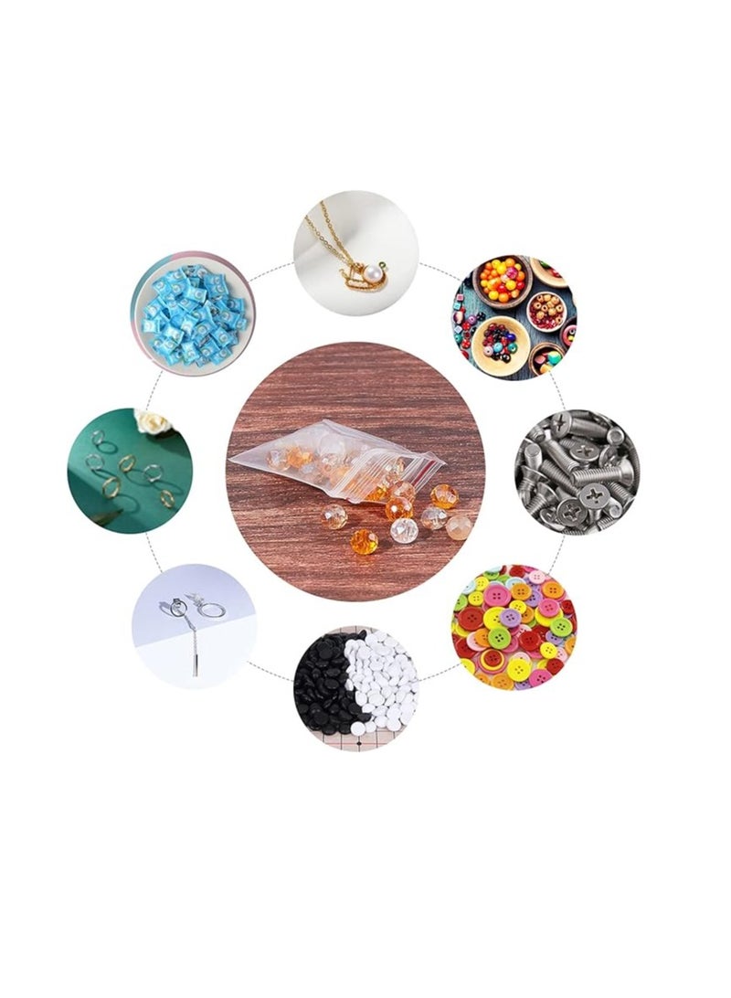 Terabyte أكياس بلاستيكية شفافة صغيرة قابلة لإعادة الإغلاق وأكياس بلاستيكية ذاتية الغلق لتخزين الوجبات الخفيفة والمخبوزات والبسكويت والحلوى والأغلفة الزخرفية 3 × 4 (50 قطعة) - Image 3