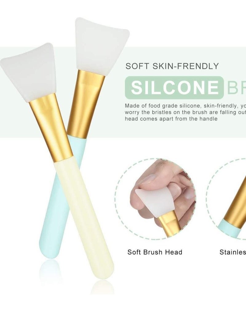 نيبمينينت فرشاة وضع قناع الوجه ووعاء مجموعة مع DIY السلطانية عصا ملعقة سيليكون - Image 3