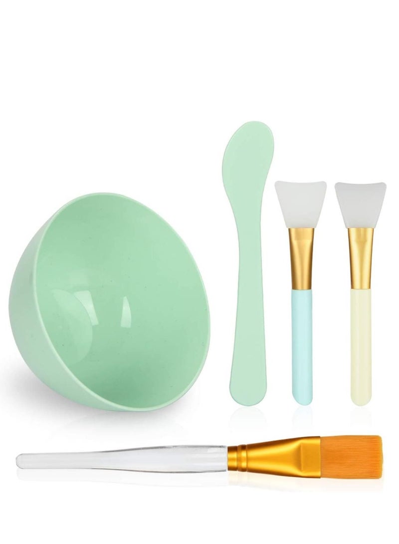 نيبمينينت فرشاة وضع قناع الوجه ووعاء مجموعة مع DIY السلطانية عصا ملعقة سيليكون - Image 1